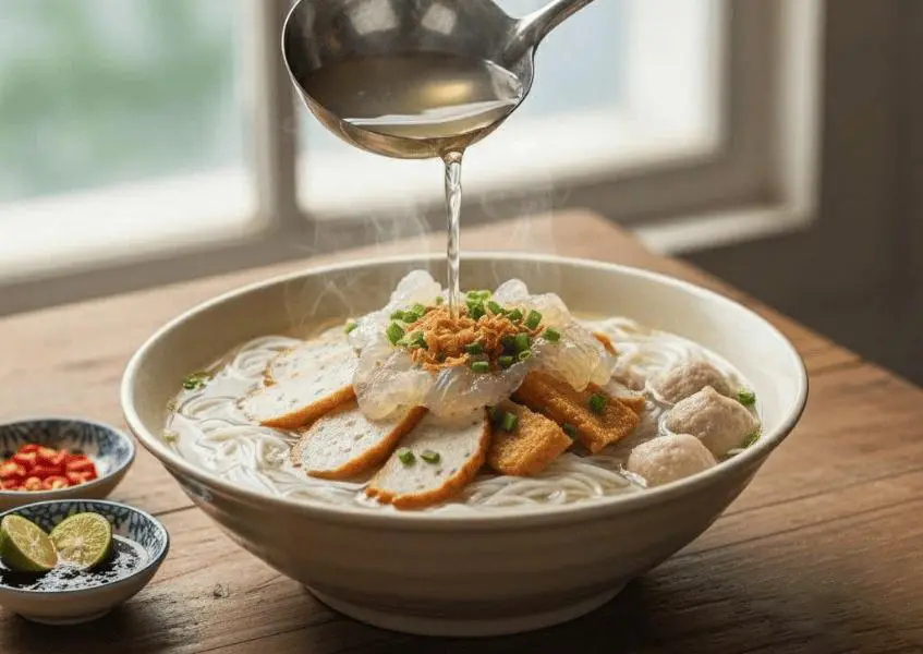 나트랑 해파리 국수 – 바다의 독특한 맛.