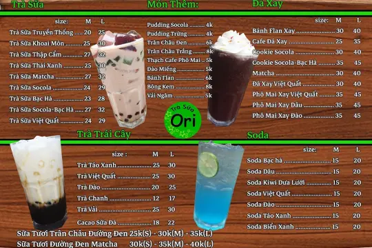 Ori Milk Tea Cam Ranh